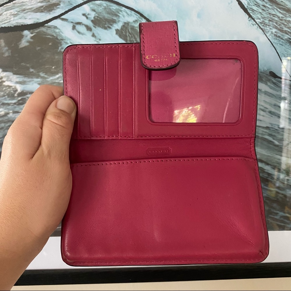 Pink Coach Wallet - Picture 3 of 4